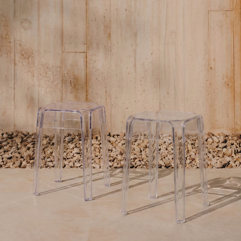 Stool Low Transparent - 47cm - Victoria Queen - gallery 4