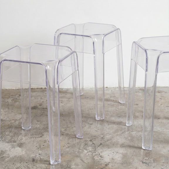 Stool Low Transparent - 47cm - Victoria Queen - gallery 9