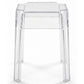 Stool Low Transparent - 47cm - Victoria Queen - gallery 1