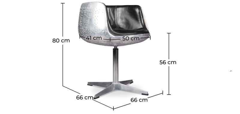 Fauteuil lounge - fauteuil design - cuir et métal - cognac