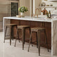 Barhocker im Industriedesign - Holz und Stahl - 76cm - Stylix