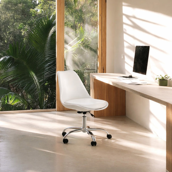 Office Chair with Wheels - Swivel Desk Chair - Tulip - gallery 7