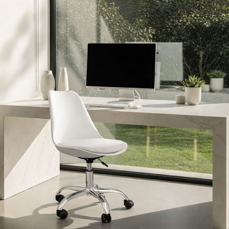 Office Chair with Wheels - Swivel Desk Chair - Tulip - gallery 2