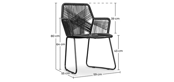 Outdoor Chair - Garden Chair - with Armrests - Frony - gallery 11