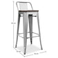 Pack Tabouret de Table & 2 Tabourets de Bar Design Industriel - Nouvelle Edition -Bistrot Stylix