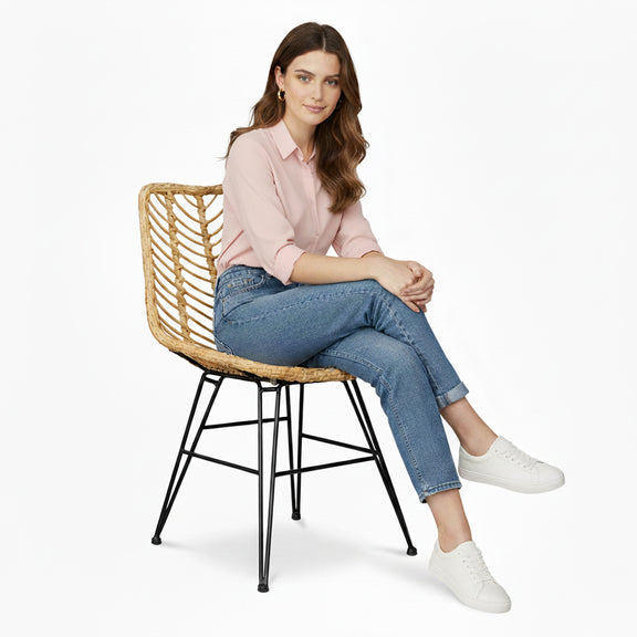 Rattan Dining Chair - Boho Style - Mia - gallery 3