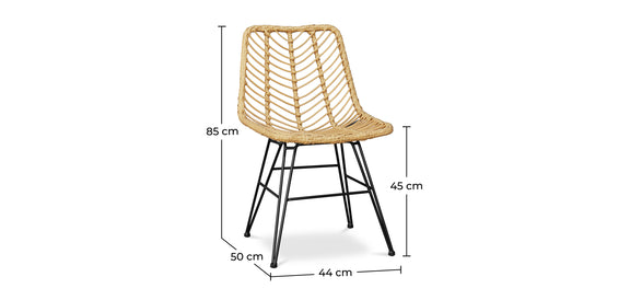 Rattan Dining Chair - Boho Style - Mia - gallery 14