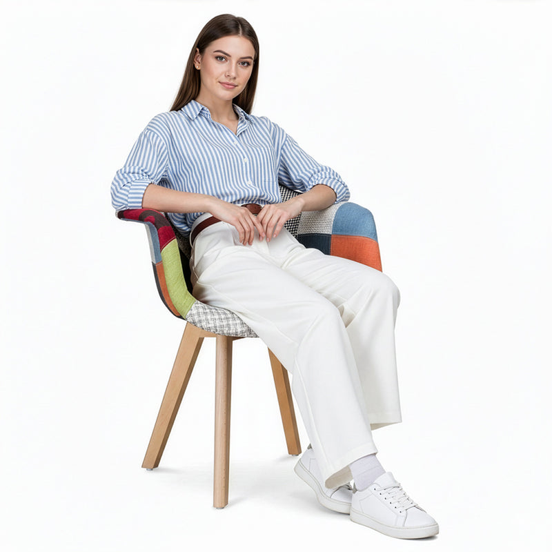 Sedia Dawick dal design premium - Patchwork Pixi