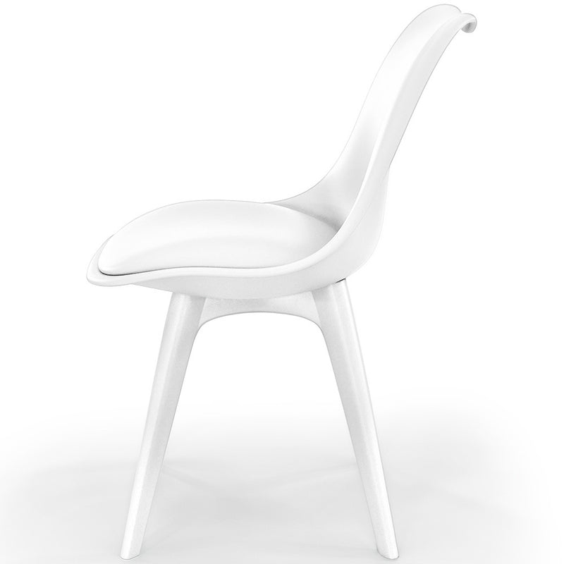 Sedia da pranzo Denisse in stile scandinavo, design premium con cuscino