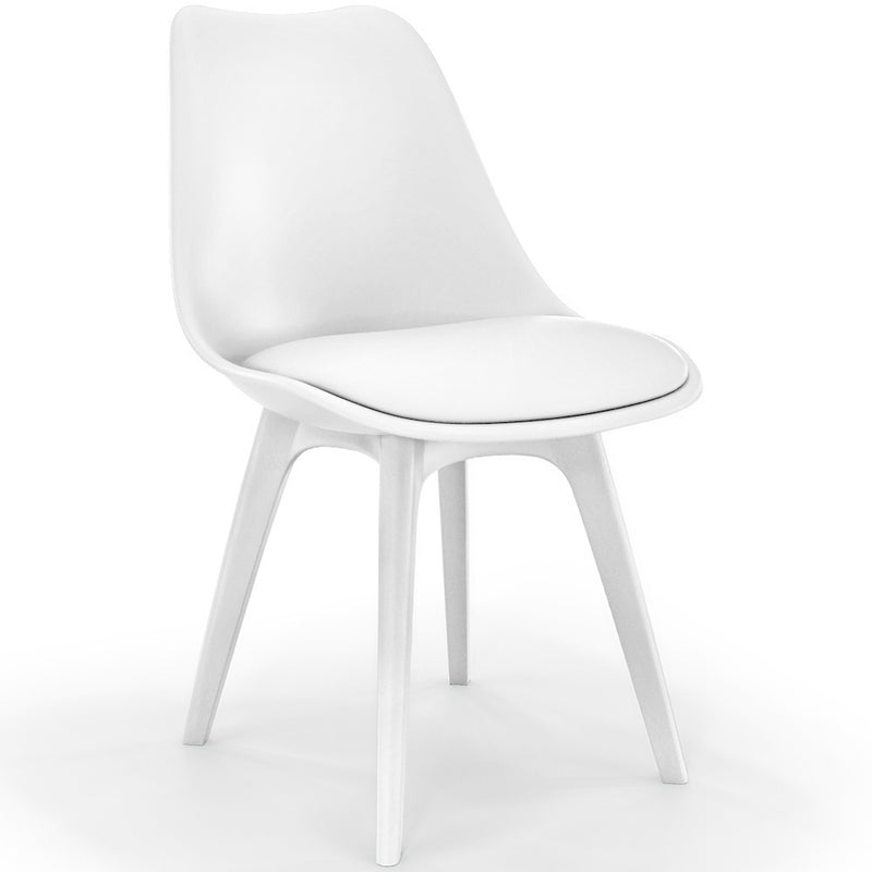 Sedia da pranzo Denisse in stile scandinavo, design premium con cuscino