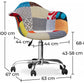 Office Chair with Armrests - Desk Chair with Wheels - Upholstered in Patchwork - Patty - gallery 9