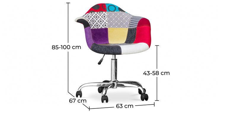 Chaise de bureau Weston - Patchwork Ray