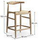 Tabouret en bois design Boho Bali - 65cm - Elb