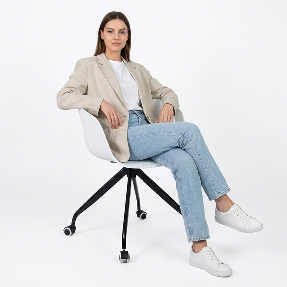Office Chair with Armrests - Desk Chair with Castors - Guy - Joan - gallery 3