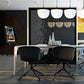 Jodie Black Padded Office Chair with Wheels - gallery 8