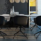 Upholstered Office Chair with Armrests - Desk Chair with Castors - Black and White - Jodie - gallery 11