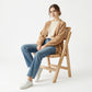 Folding Wooden Rattan Dining Chair - Umbra