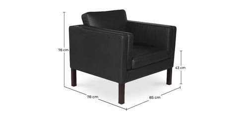 Fotel do salonu Betzalel Design - skóra premium