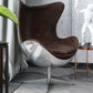 Armchair with Armrests - Aviator Style - Leather and Metal - Cocoon