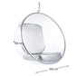 Designer hanging armchair - Faux leather upholstery - Popi - gallery 10