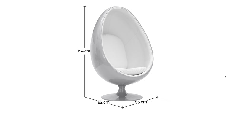 Cadeira de braços de design - Eny - Concha colorida - Tecido