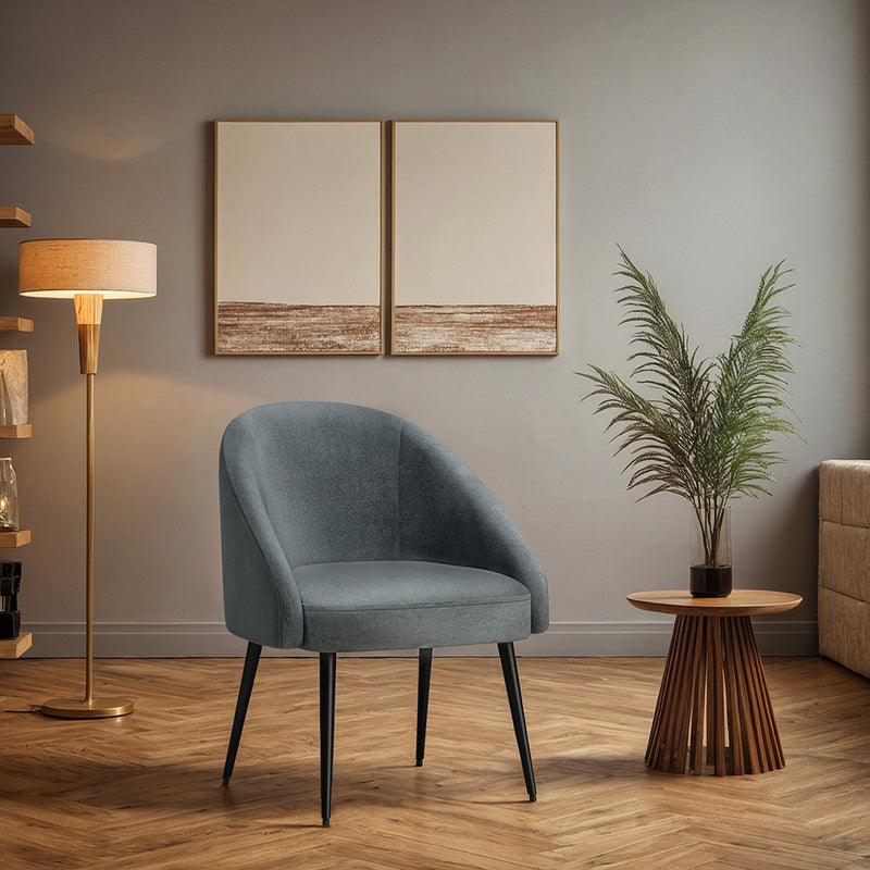 Dining Chair Upholstered Velvet - Wasda
