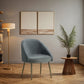 Design Armchair - Upholstered in Velvet - Golden leg - Wasda
