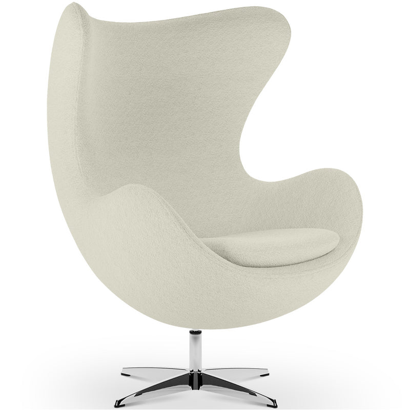 Armchair with armrests - Upholstered in Boucle Fabric - Brave
