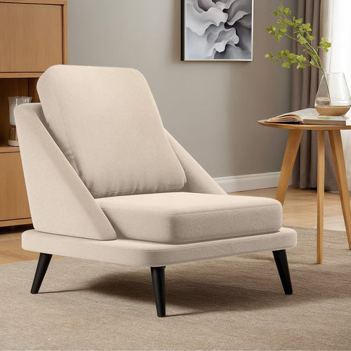 Velvet Upholstered Armchair - Scandinavian Style - Velvet Lounge