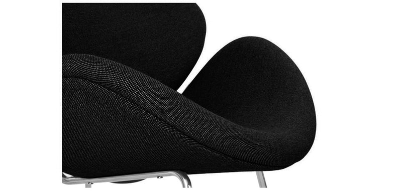 Sillón de diseño con reposapiés - Tapizado - Chunk