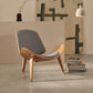 Designer armchair - Scandinavian armchair - Fabric upholstery - Lucy - gallery 4