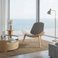 Designer armchair - Scandinavian armchair - Fabric upholstery - Lucy - gallery 2