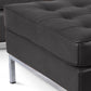 Fauteuil Konel avec pouf assorti - Similicuir