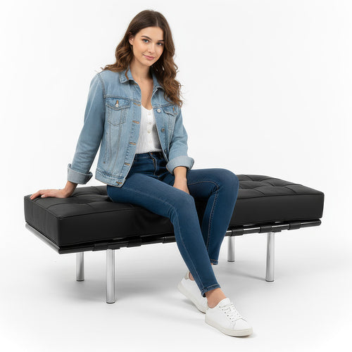 Town Bench (2 seats) - Faux Leather
