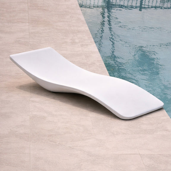 Design Swimming Pool Lounger - Matte White - Hero - gallery 4