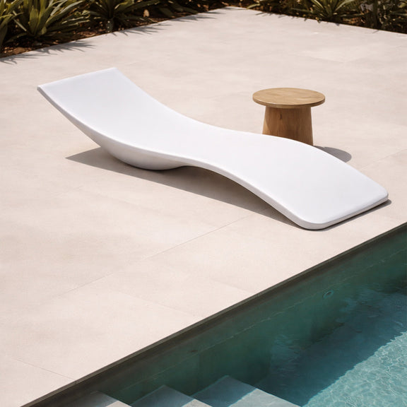 Design Swimming Pool Lounger - Matte White - Hero - gallery 2