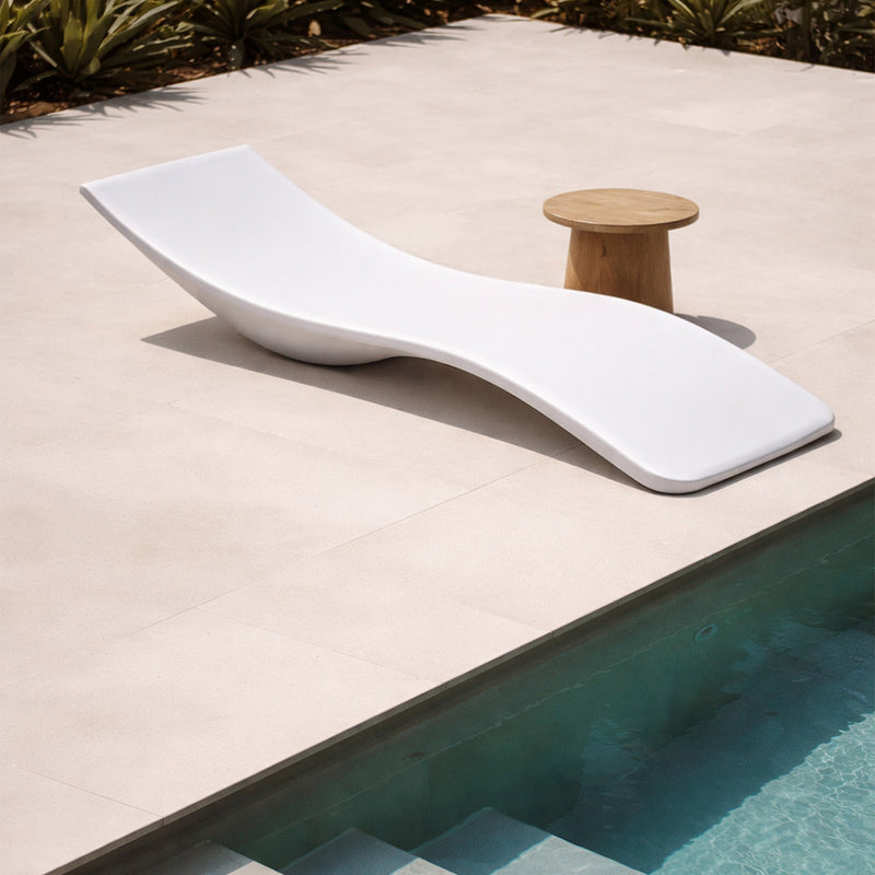 Design Swimming Pool Lounger - Matte White - Hero - gallery 2
