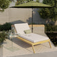 Teak Wood Sun Lounger with Cushion - Steela - gallery 2