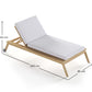Teak Wood Sun Lounger with Cushion - Steela - gallery 11