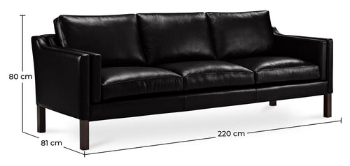Design Sofa Benzion (3 seats) - Faux Leather