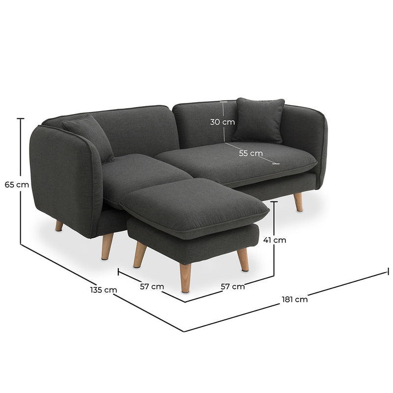 Corner Sofa Reversible 3 Seater with Left or Right Chaise Lounge - Vriga - gallery 14