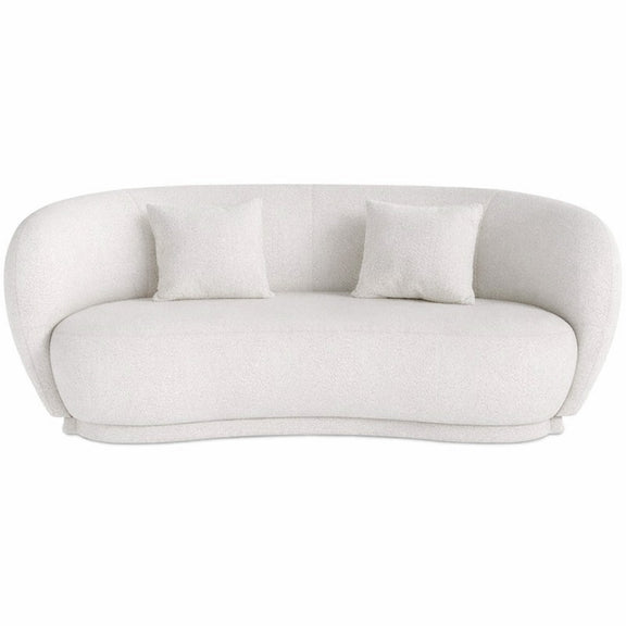 Curved Sofa - 3 Seater - Boucle Fabric - Curvy - gallery 1