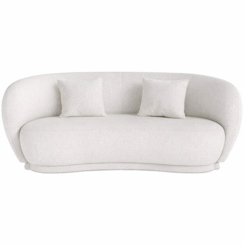 Curved Sofa - 3 Seater - Boucle Fabric - Curvy - gallery 1