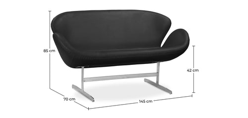 Design Sofa - Svin  Sofa (2 seats) - Premium Leather