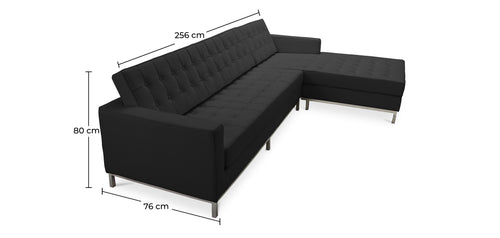 Chaise Lounge Designer – Leather Upholstered - 3/4-Seater – Sama