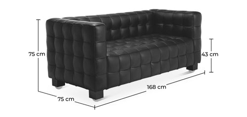 Design Sofa from the Nubus Suite (2 seats) - Premium Leather