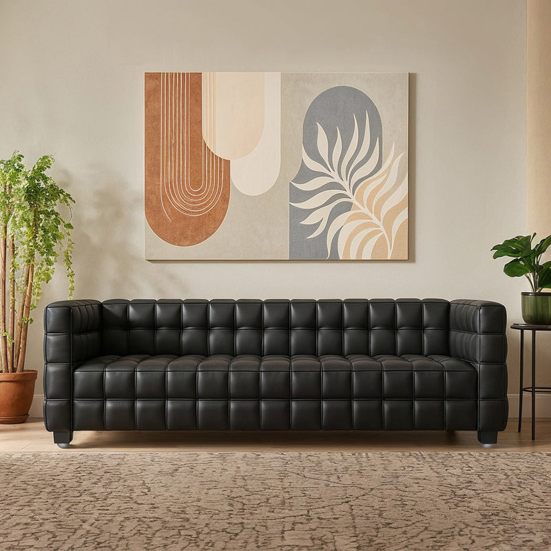 Divano di design della collezione Nubus (3 posti) - Ecopelle