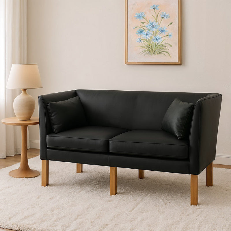 Benjamin-designersofa (2 siddepladser) - Kunstlæder