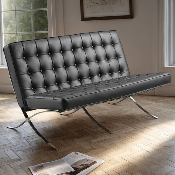 Leather Upholstered Sofa - 3 Seater - Town - gallery 10