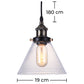 Lampa sufitowa - Lampa wisząca w stylu industrialnym - Hannah